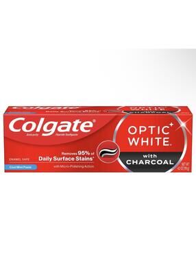 Colgate Optic White Charcoal Fluoride Toothpaste 4.2 oz